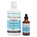 Ultra Silver® Colloidal Silver | 1.000 PPM, 32 Oz (946mL) | Supplemento minerale | True Colloidal Silver - Bottiglia Dropper 4 oz (Empty) Inclusa per la Dispensazione!