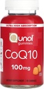 Qunol CoQ10 Gummies, CoQ10 100mg, Delicious Gummy Supplements, Coenzyme Q10 aiuta a sostenere la salute del cuore, Vegan, Gluten Free, Ultra High Absorption - 90 Count