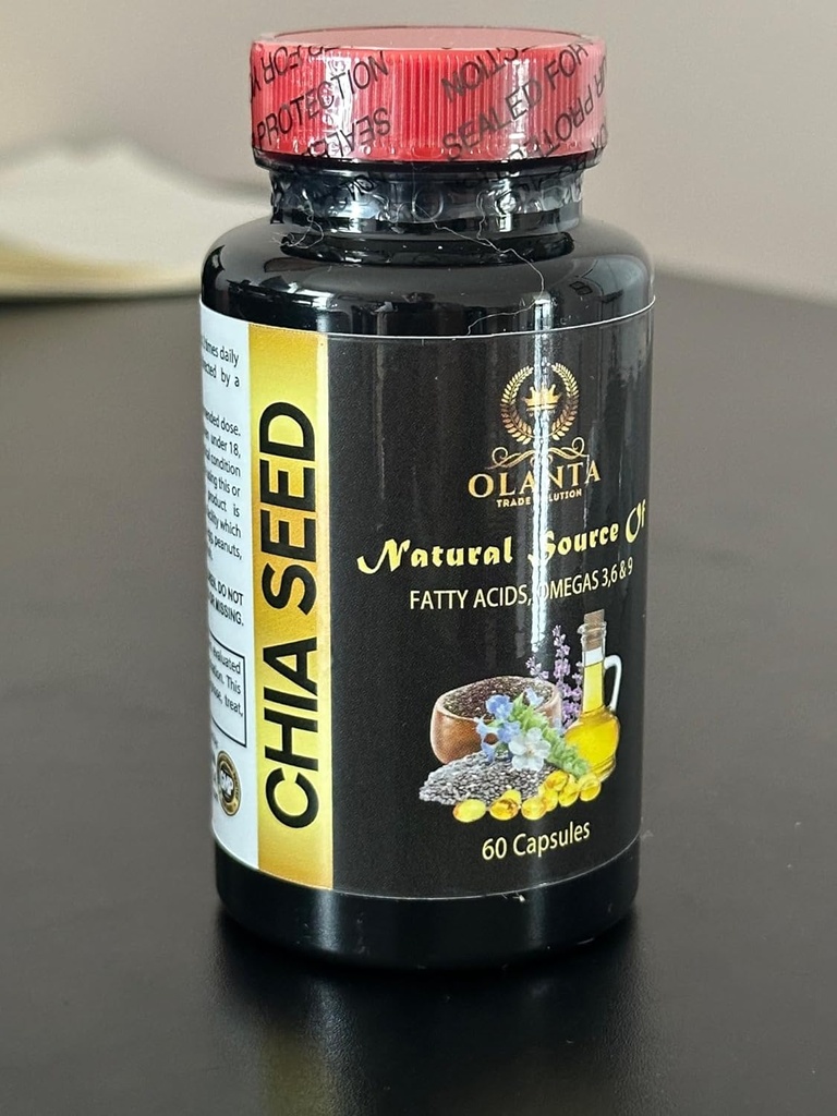 Omega 3 acidi grassi per le donne - semi di CHIA - integratori energetici per la menopausa, enzimi digestivi per le donne, semi di chia con flacone Omega-3-1 60 Softgels
