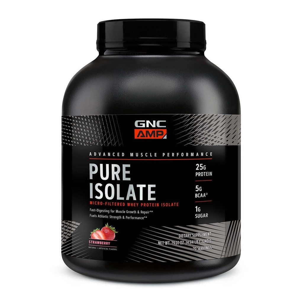 GNC AMP Pure Isolate Whey Protein - Fragola (70 Serve)