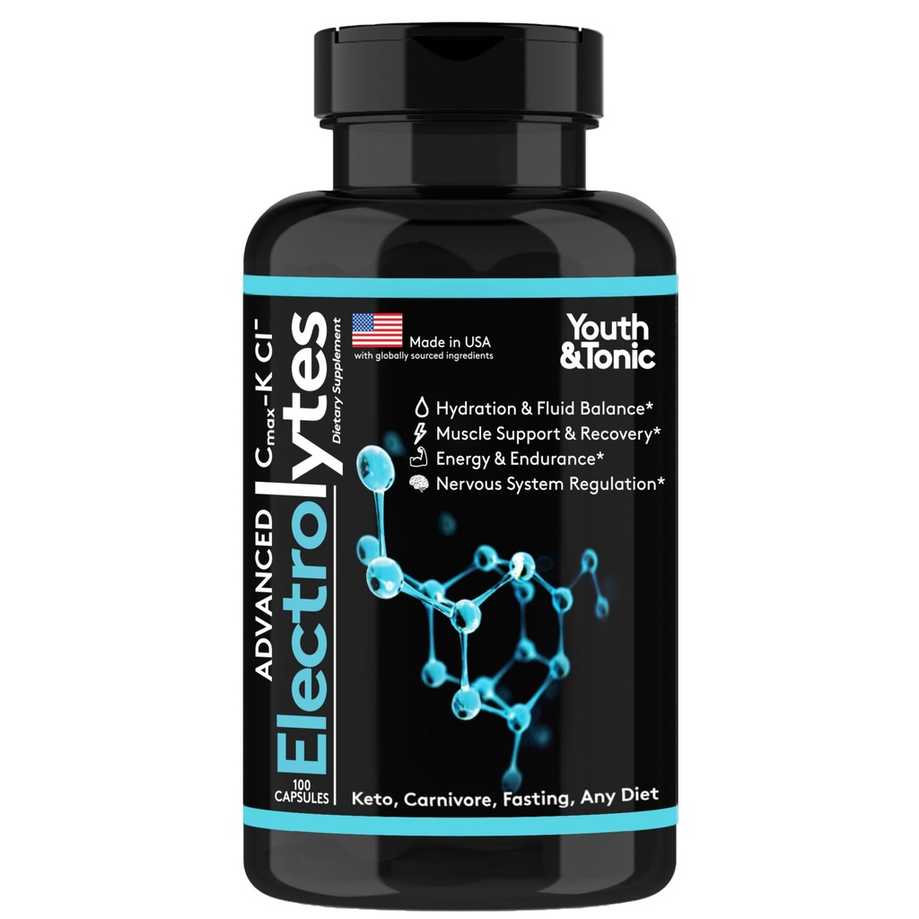 Integratore elettrolitico completo pillole ad alto assorbimento | Cmax Potassium cloruro Magnesio zinco sodio | Boost Endurance Muscle Recovery Mental Focus | Compresse elettroliti di sale | Keto Friendly