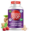 Dr. Barton’s Nausea Stop - Ginger naturale, Non-Drowsy Nausea Relief Pills per adulti e bambini, Anti Nausea, Upset Stomach, Mattina Malattia e Gravidanza Nausea - Viaggi Essentials - 80 Capsule (1 Confezione)