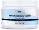 BioPure Artemisin & Garlic – Artemisinin & Organic Garlic Powder Suppositories Ricco in Organosulfur Compounds per sostenere il Bilancio di Microbiome Broad-Spectrum – 30 Suppositori