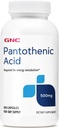 GNC acido pantotenico 500mg, 100 capsule, supporti nel metabolismo energetico