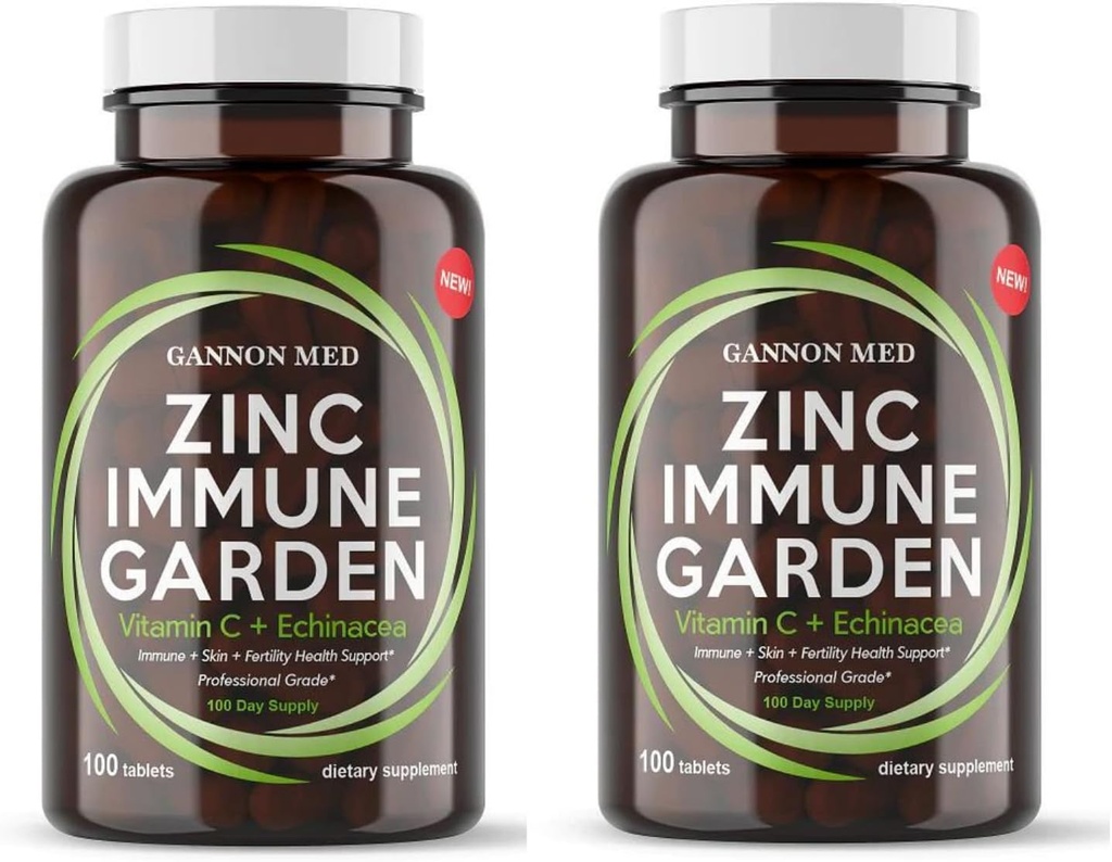 Integratore di zinco per il supporto immunitario e la salute riproduttiva - Zinco chelato, Echinacea, Vitamina C - Booster immunitario per adulti e bambini - Alto assorbimento 60 capsule per gli uomini e le donne - Non OGM, Vegetariano