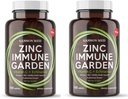 Integratore di zinco per il supporto immunitario e la salute riproduttiva - Zinco chelato, Echinacea, Vitamina C - Booster immunitario per adulti e bambini - Alto assorbimento 60 capsule per gli uomini e le donne - Non OGM, Vegetariano