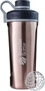 BlenderBottle Radian Shaker Cup Bottiglia di acqua isolata in acciaio inox con filo Whisk, 26-Ounce, Rame