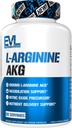 Evlution L-Arginina AKG - Vasodilation & Nutrient Delivery Support - Nitric Oxide Precursor - 1000mg L-Arginina AKG - Gluten Free & Non-GMO - Integratore alimentare - 60 Serve - 120 capsule vegetali