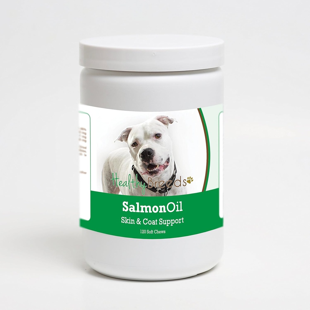 Allevamenti sani Pit Bull Salmon olio Soft Chews 120 conte