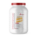 Nutrizione metabolica, Protizyme, Polvere di proteine del siero 100%, Alta proteina, Carbo basso, Proteina di siero di grasso basso, enzimi digestivi, 24 vitamine e minerali essenziali, 4 Pound (52 ser)