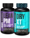 Jacked Factory Lean PM Night Time Fat Burner, supplemento di aiuto al sonno, & Appetite Suppressant (60 capsule) & Dry-XT perdita di peso dell'acqua pillole diurettiche (60 capsule)