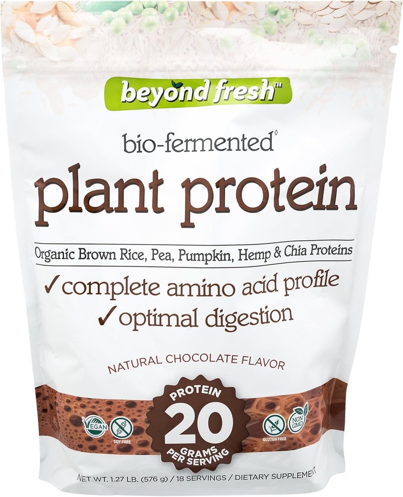Oltre proteine vegetali fresche – Cioccolato, Profilo Aminoacidi completo, Digestione ottimale, 20grammi di proteine, 18 Serve
