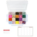 20 scomparti Grande caso di pillole con guarnizione a tenuta stagna - Silicone Guarnizione impermeabile Med Box con mappa di farmaci (20 scomparti, 1 confezione)