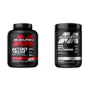Polvere di proteine del siero del muscolo Nitro-Tech isolare proteine del siero di latte e polvere di glutammina 100% Pure L Polvere di glutammina | bevanda di recupero dell'allenamento post | polvere di L-Glutamina