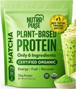 Vegan Protein Powder – 20g Organic Plant-Based Protein – Low Carb, Gluten-Free, Soy-Free, Dairy-Free – Nessun zucchero, nessun dolcificante artificiale – Smoothie, Baking & Cooking Friendly – 1 confezione