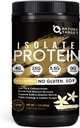 NATURE TARGET Isolare Whey Protein Powder Vanilla, 25g Protein Low Carb Sugar-Free & Gluten-Free, 5.5g BCAAs, Ricco di fibre e minerali, 1.1 Pound, 16 Serve