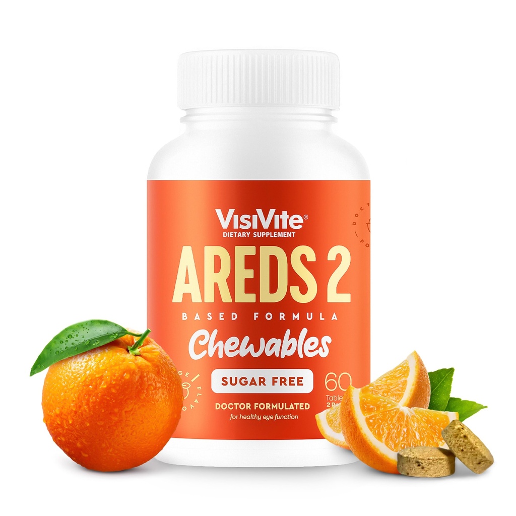AREDS 2 Vitamine di occhio senza zucchero - Alternativa a Gummie di Luteina per gli occhi - Luteina per la salute degli occhi - Vitamine di occhio senza zucchero Premium - Integratori per la cura degli occhi per gli adulti (Tavole abili)