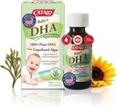 Gocce di alghe DHA del bambino di CATALO - Integratore Omega-3 a base vegetale per neonati - No Fish Oil, No Additivi artificiali - Integratori DHA liquidi facili da usare - 30ml (1 fl oz)