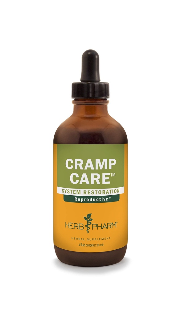 Herb Pharm Cramp Care Liquid Herbal Extract Drops per sostenere un ciclo mestruale sano, 4 Oz