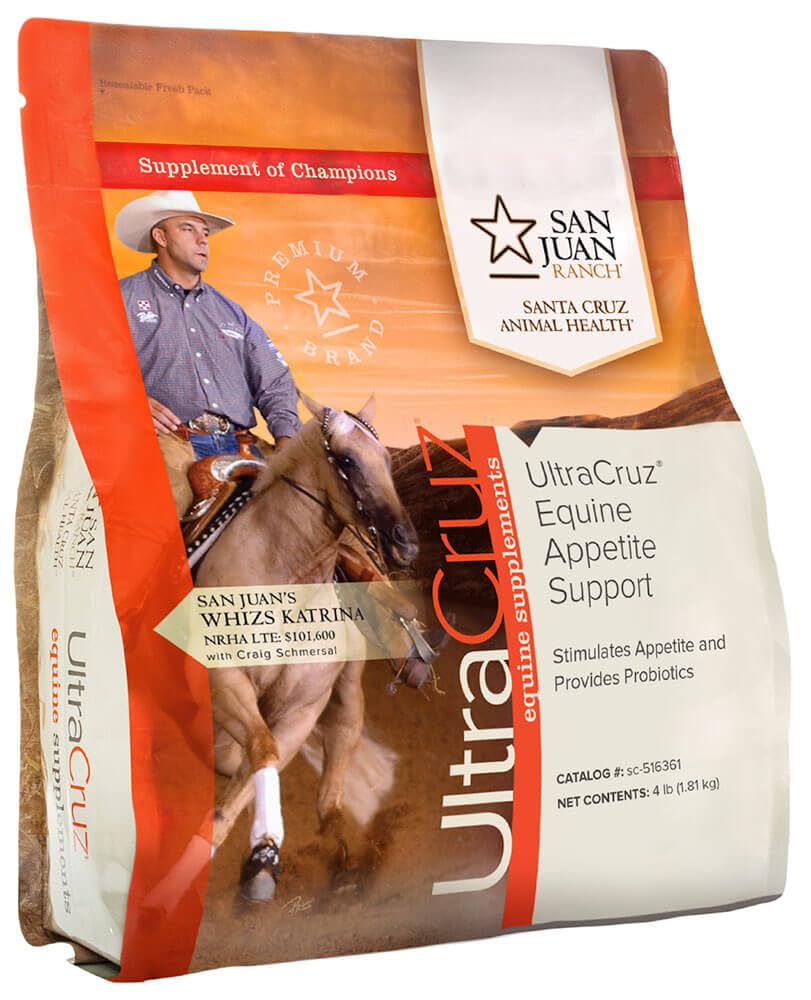 UltraCruz Equine Appetite Booster Supplemento per cavalli, 4 lb, Pellet (32 giorni di alimentazione)