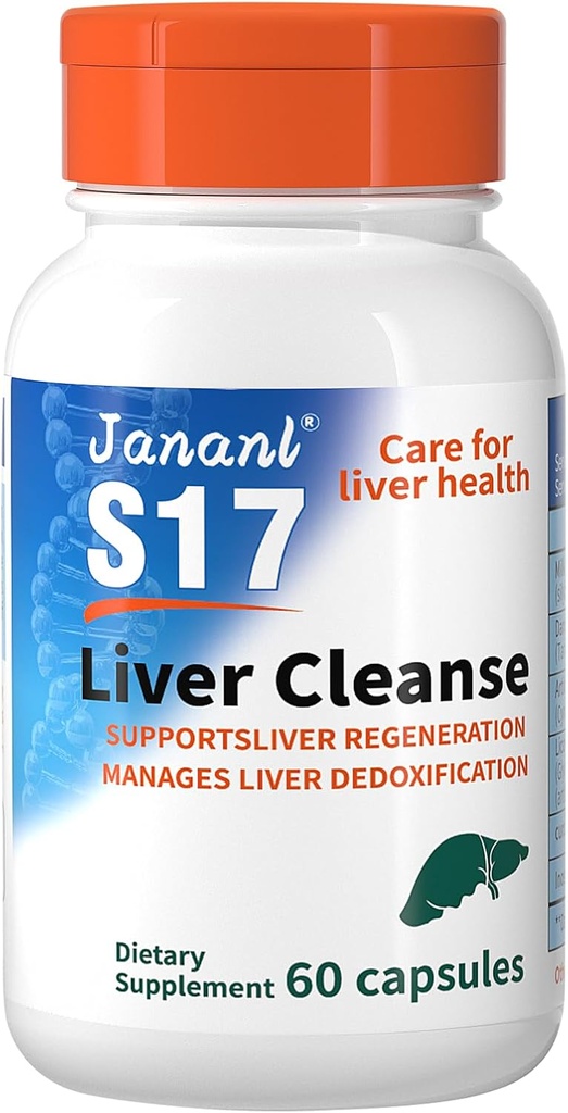 Jananl Liver Cleanse Detox & Repair Milk Thistle Liver-Liver Protection Liquid è ricco in Silymarin e FDP Cell Energy Liquid, con 15 bottiglie totali 7.5 FI oz - Clearing