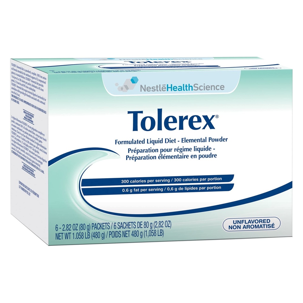 Tolerex-Flavor Calorie non aromatizzate 300 / 300 ml Confezione da 2,82 oz - Scatola da 6