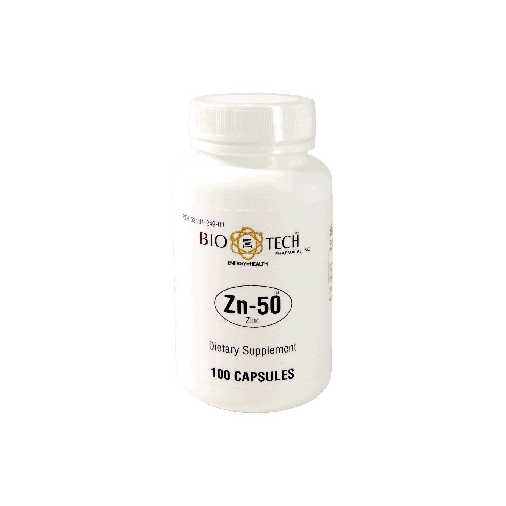 Bio-Tech - Zn-50 Zinc Gluconate 50 mg 100 tappi