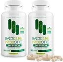 Bacticure Probiotic 120 capsule | Probiotics Supplement w/High CFU Formula per gli uomini e le donne | Prebiotici e enzimi digestivi per la digestione & salute del fegato, salute vaginale, pulizia del colon, supporto immunitario