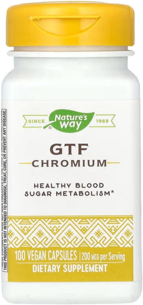 Nature's Way - Gtf Chromium, 200 mcg, 100 capsule