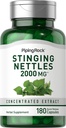 Piping Rock Sting Nettle Capsule 2000 mg | 180 pillole | Estratto di foglie concentrato | Non OGM & Gluten Free Herbal Supplement