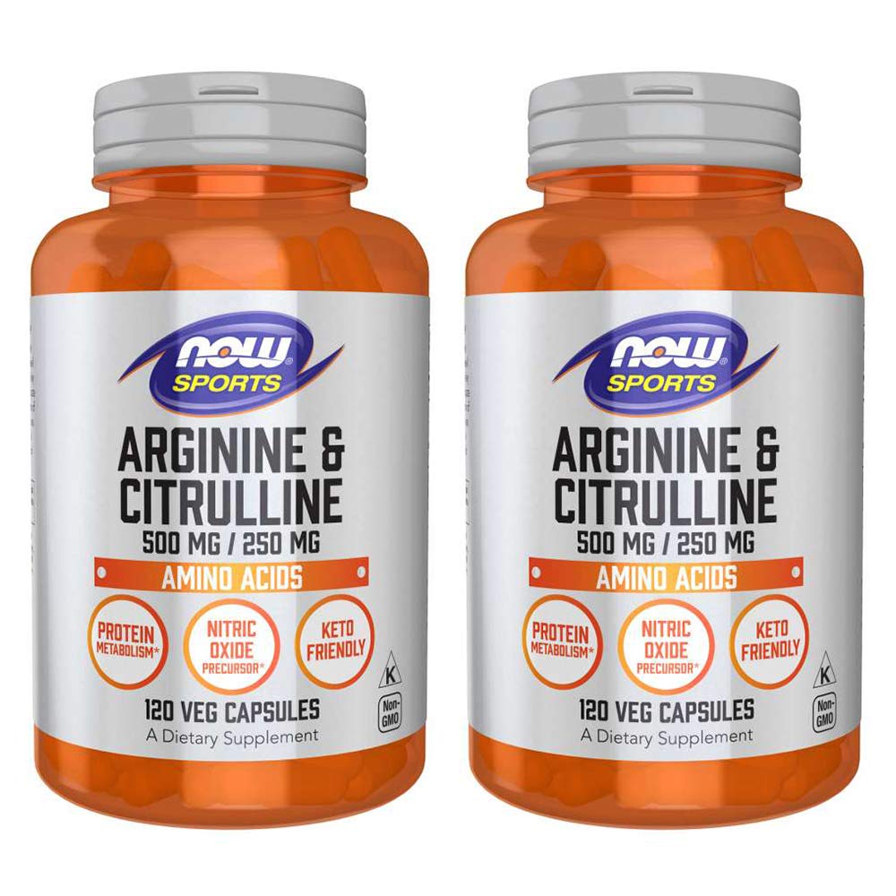 Arginina & Citrulline 500/250mg - 120 Capsule (2 Confezione)