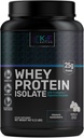 KAE attivo facilmente digeribile Vanilla Grass-Fed Whey Protein Isolate Powder. Formula pulita con solo 5 ingredienti. 25g di proteine.