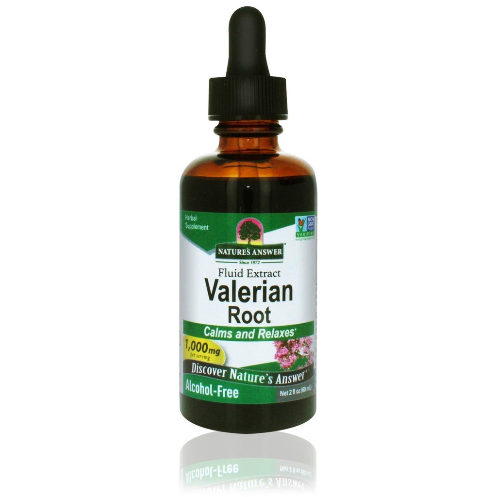 Natura's Risposta Valerian Root 2 Ounce Extract - Alcohol-Free, Gluten Free, Kosher, Non OGM, Made in USA - Calming & Relaxation Support - Valerian Root for Sleep, Rest Aid