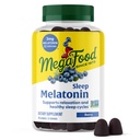 MegaFood Melatonin Gummies - Melatonin 3mg per Serving to Help Relax & Fall Asleep - Gommie per Adulti - Berry Flavor, Non-GMO, Certified Vegan - 54 Count (27 Servings)