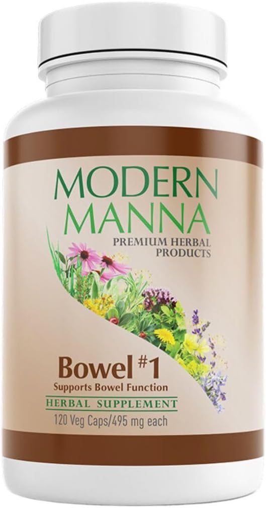 Bowel #1: Formula Rilievo di costipazione - Lassativo naturale di erbe - Gentle, Efficace, Nessun Harsh Effetti collaterali - Allevia costipazione, Gas e Bloating - Vegan (alimentazione da 60 giorni, 120 capsule)