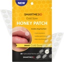 Smart Cold Sore Patch Honey - 30 ct 12mm - Fever Blister Treatment - Conceals protegge lenisce e nasconde le gomme fredde - Bandages invisibili - aiuta a lenire il prurito