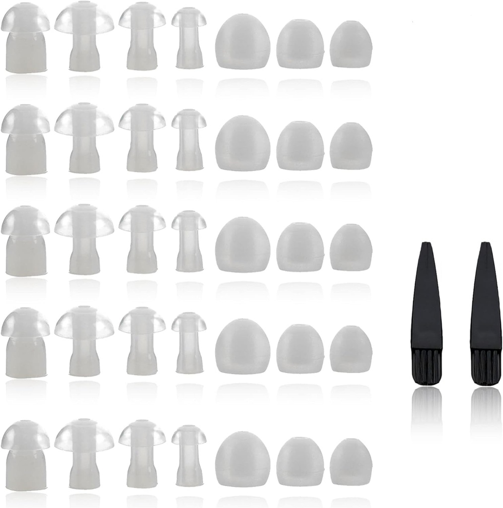 Dom per apparecchi acustici - Dom universali per apparecchi acustici - Dimensioni Small, Medium, Large & X-Large Earbud Sostituzione e Amplificatori audio acustici BTE
