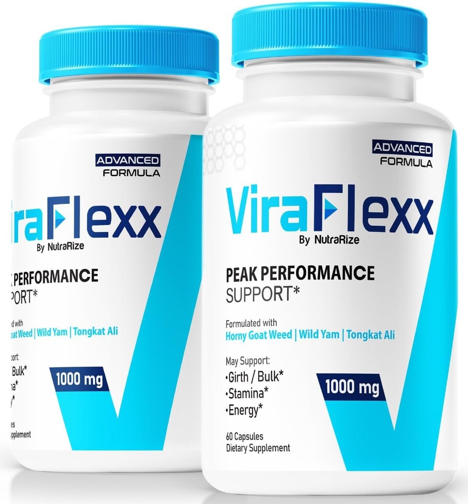 (2 Pack) ViraFlexx per gli uomini, Capsule Pro, Supporto per le prestazioni maschili 500mg, Tutto Integratore Dietetico Naturale per Supporto Salute complessiva, Recensioni (120 capsule)
