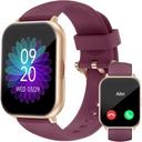 RUIMEN Smart Watches for Men Women (Answer/Make Calls, 2 Bands Incluso), 1.8" Smartwatch per iOS/Android Phones, Fitness Tracker Heart Rate/Sleep Monitor Digital Watch Impermeabile Viola