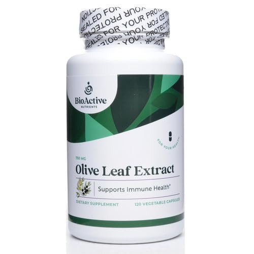 BIOACTIVE NUTRIENTI Estratto di Foglia di Oliva Supplemento - 700mg - 180 Capsule Vegetali - 20% Concentrato di Oleuropeina - Supporti Salute complessiva