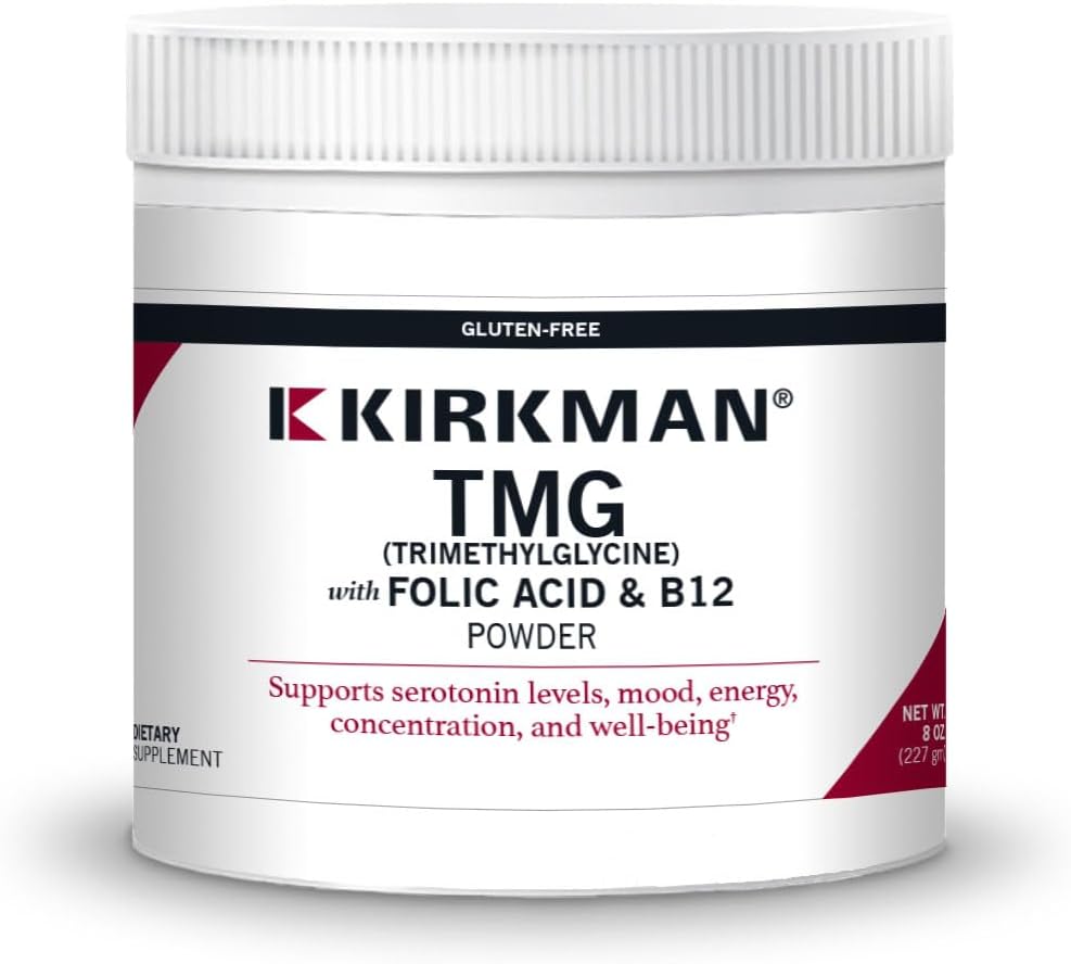 Kirkman - TMG con acido folico & B-12 polvere 8oz