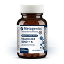Vitamina D3 + K - per la salute dell'arteria, supporto immunitario, Bone & Heart Health* - Vitamina D con MK-7 (Vitamina K2) - Non OGM - Gluten-Free - 60 Softgels - 5000 IU