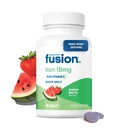 Bariatrico Fusion Iron Supplemento per le donne Melt rapido | Zucchero libero Dissolvibile Chewable Iron Tablets | Ferrous Fumarate 18 mg Iron con vitamina C | Melon Berry | Gluten, Dairy e Soy Free | 90 Count