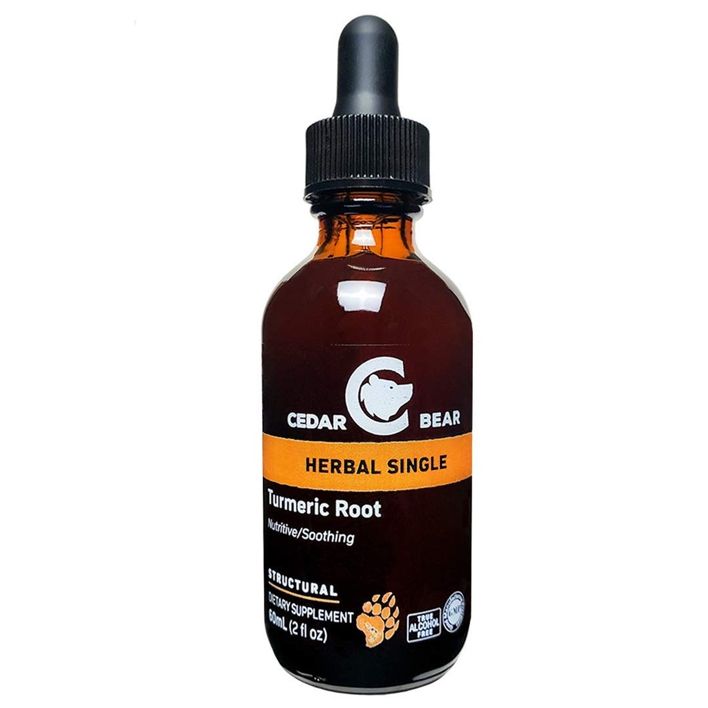Radice curcuma (Curcuma Longa) Integratore di erbe liquido che supporta l'attività cellulare sana, e Stimola la funzione immunitaria 2 Fl Oz