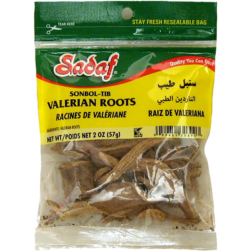 Sadaf Valerian Roots - Valerian Root Loose (Valerian officinalis) - Fai il tuo Valerian Root Tea - 2 oz. Borsa