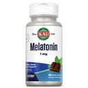 KAL Melatonin 1mg Sleep Aid, Integratore Melatonina Supporta Relax Calmante e un Ciclo di sonno sano, Dissolvere rapidamente ActivMelts, Natural Chocolate Mint Flavor, Vegetariano, 120 Serv, 120 Micro Tabs