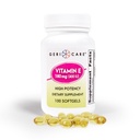 GeriCare capsule di vitamina E ad alta potenza – 400 IU per il supporto cutaneo e immunitario, 180mg | 100 Count | Vitamina E organica per le donne e gli uomini