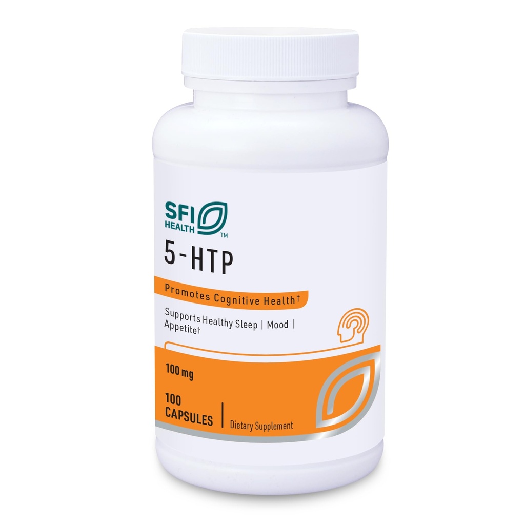 Klaire Labs SFI Health 5-HTP 100 mg - Ipoallergenico 5-HTP da Griffonia Seed Extract - Hydroxytryptophan Serotonin Support Supplemento per promuovere Mood (100 capsule)