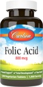 Carlson - Acido Folico, 800 mcg, Fornisce il supporto prenatale importante, 1000 compresse