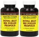 YS Eco Bee Farms, Royal Jelly Bee Pollen Propolis plus Korean Ginseng, 90 capsule (2Pack)